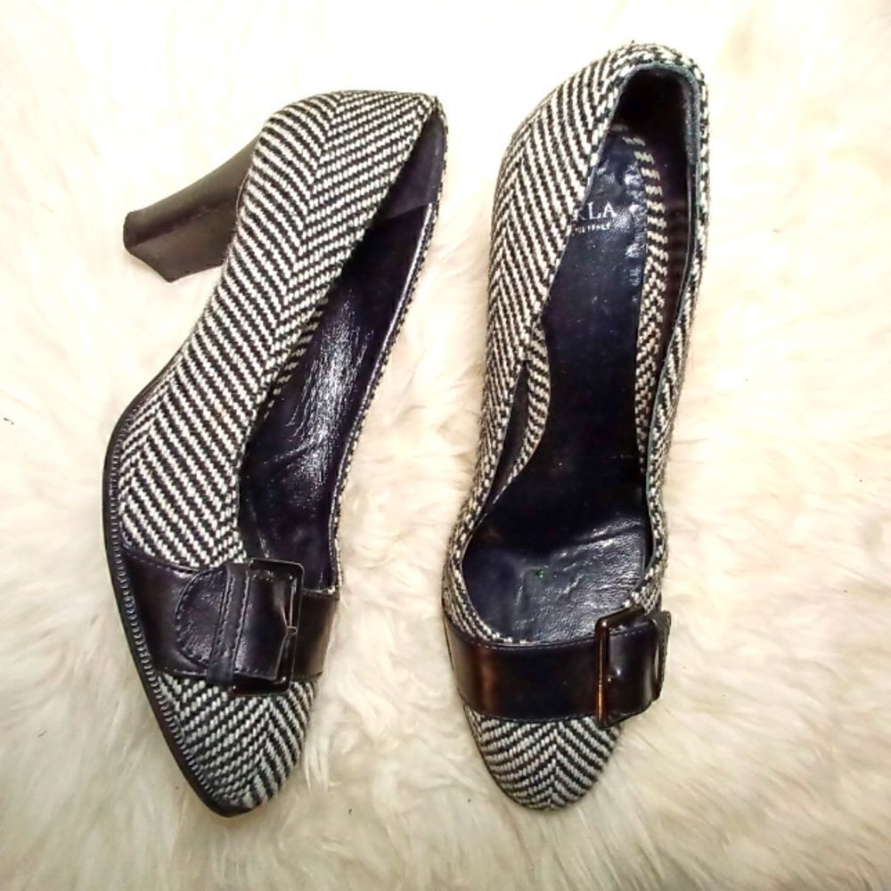 Furla high heels black and white Size 8.5